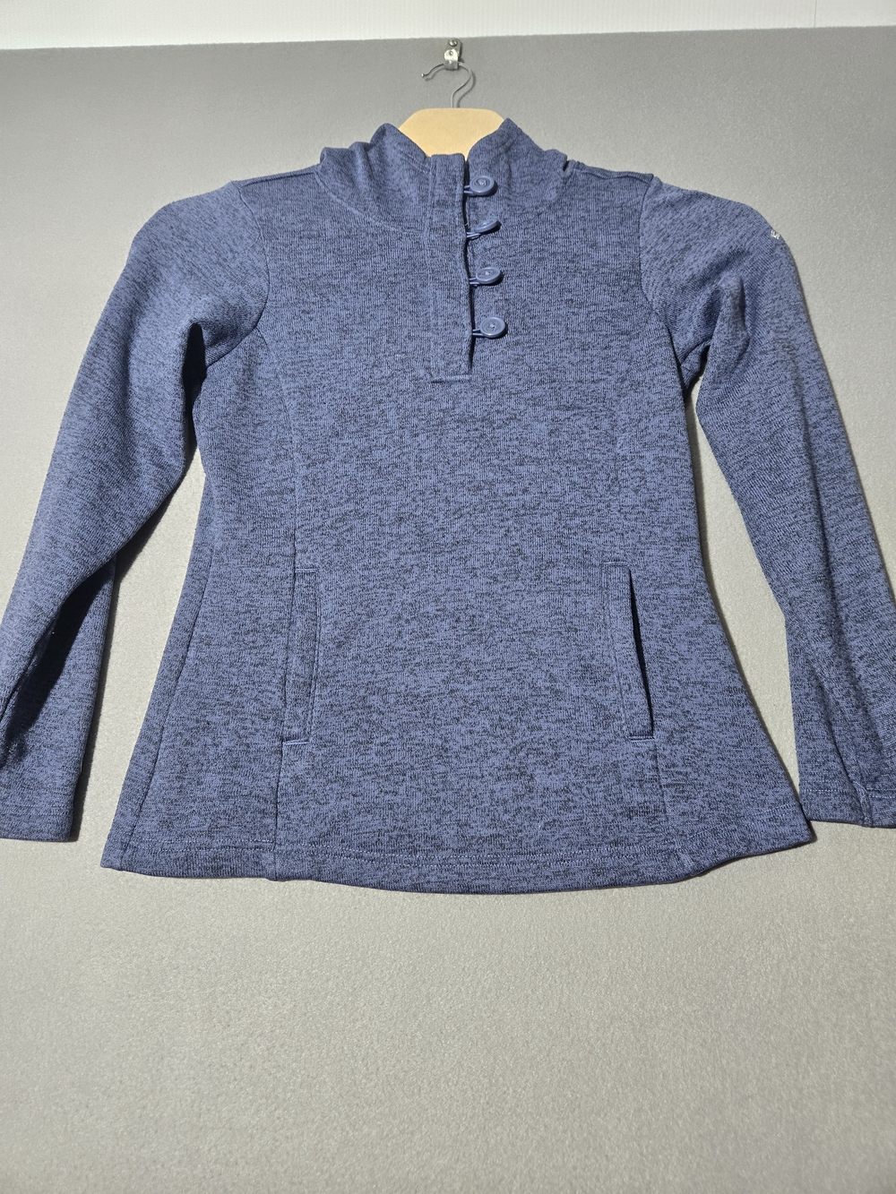 Columbia Men's Blue Hooded Knit Pullover Sweater - Picture 2 of 10